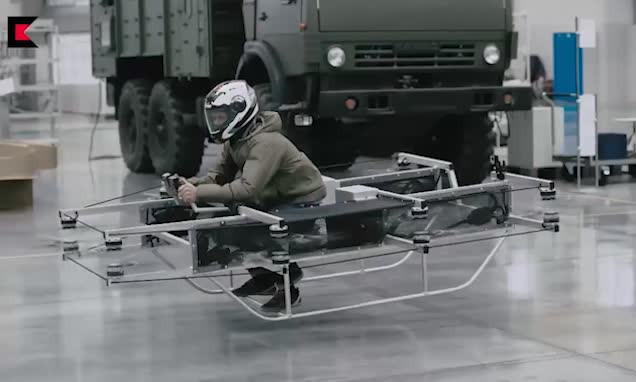 Αυτό είναι το ιπτάμενο όχημα της Ρωσικής εταιρείας Kalashnikov που χρησιμοποιεί τεχνολογία drone! (βίντεο)